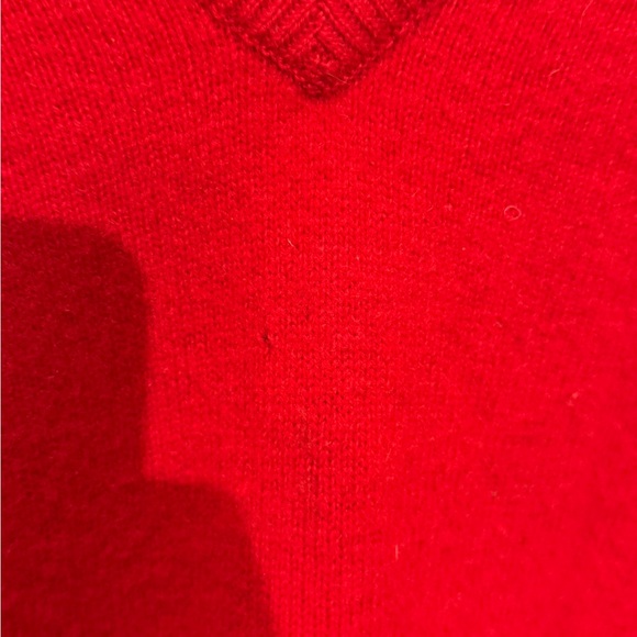 Polo Ralph Lauren V-Neck Sweater in Vibrant Red - Picture 3 of 5